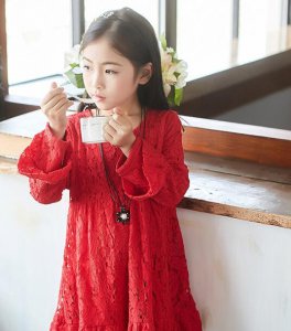 非常chi好看的韩版女童装连衣裙图片