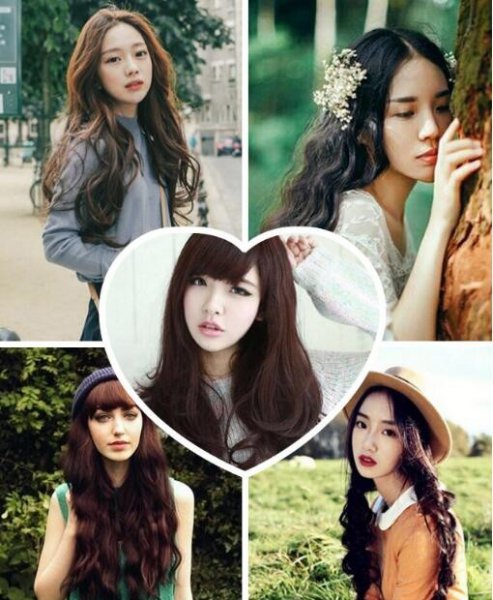 女生长卷发发型图片大全