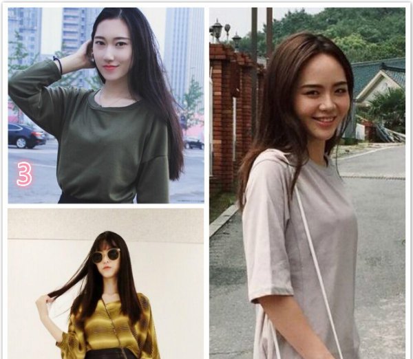 简单长发直发发型图片很美腻！