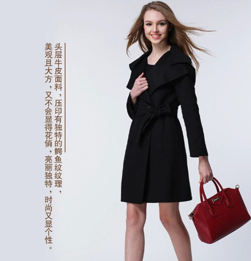 2024新款时尚鳄鱼皮女士手提包包图片