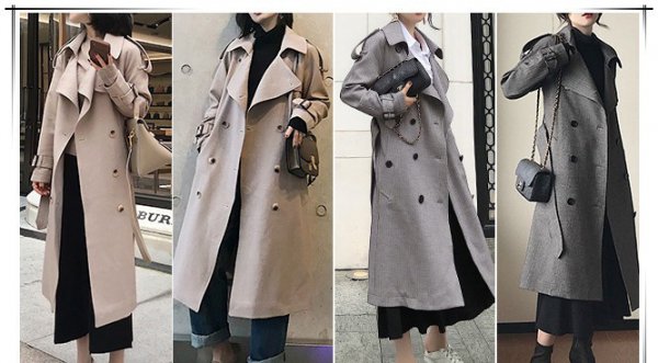 同一件大衣的不同颜色的不同风格
