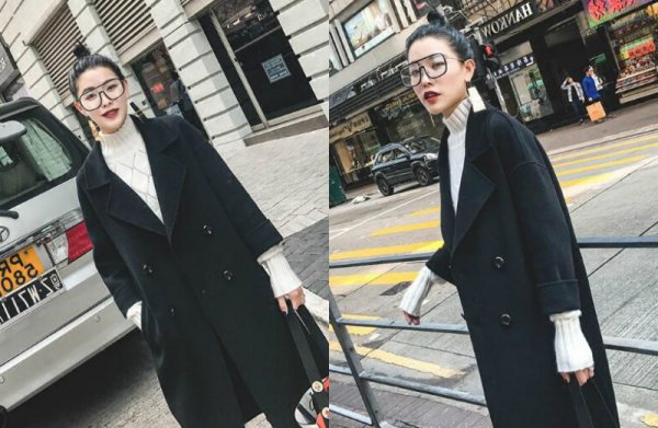 黑色毛呢大衣内搭什么？