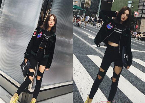丝绒夹克棒球服