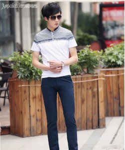 夏季薄款休闲直筒男装长裤 夏季轻薄休闲直筒男士长裤