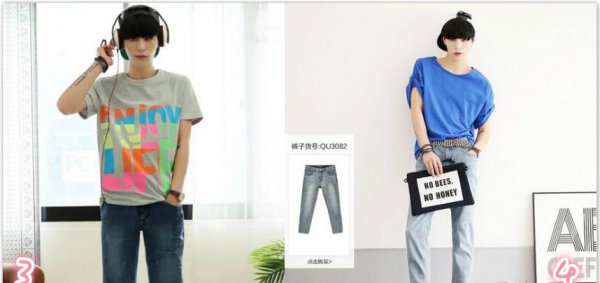 夏季男生服装搭配图片