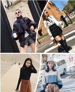 毛呢高腰宽松短裤 寒冷天也要秀美腿