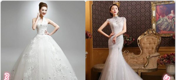 不同身材类型的新娘服饰搭配图片