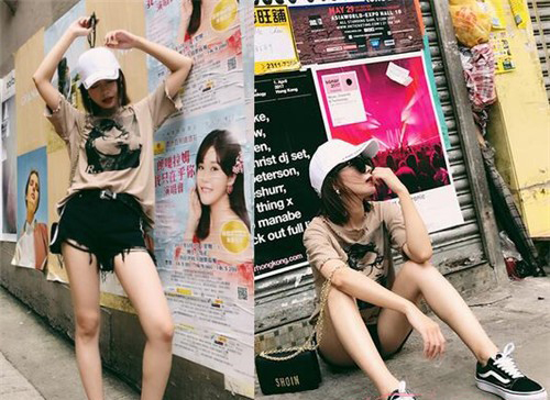 宽松棉质港风T恤说不出的好看