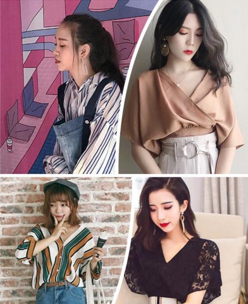 韩国蝙蝠袖女撩人充满时尚范