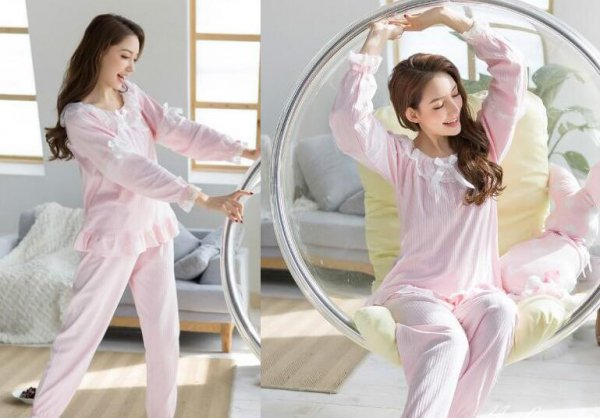 韩版春季女款睡衣