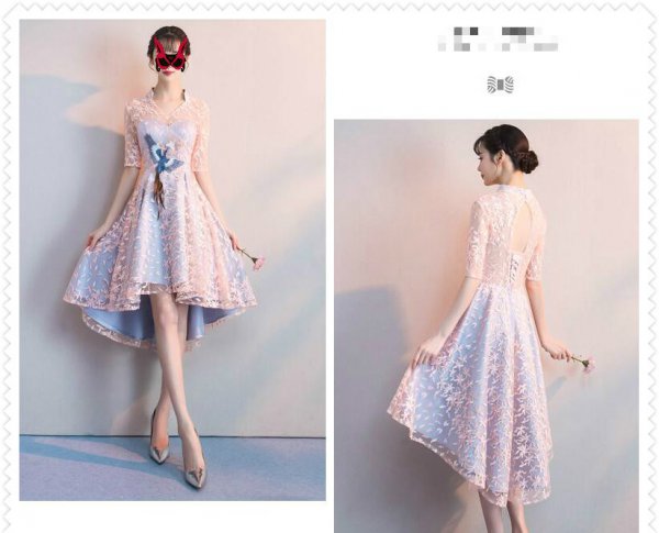 六款甜美气质礼服裙的搭配效果图