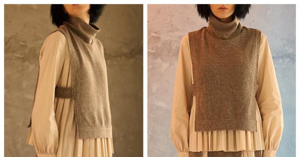 时髦的“二合一”假两件单品