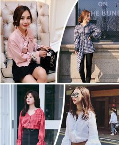 韩版女性个性长袖衬衫 就要来点不一样