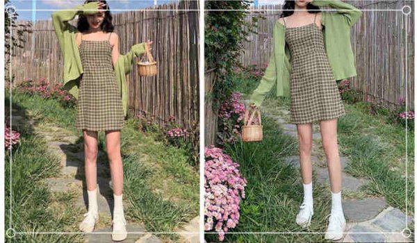 矮个子女生秋季毛衣小清新穿搭