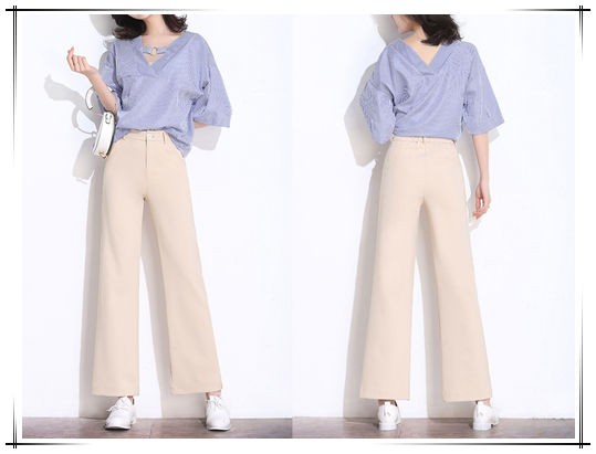米白色阔腿裤配什么衣服更出彩好看？
