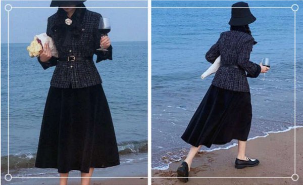 冬季女生甜美淑女搭配