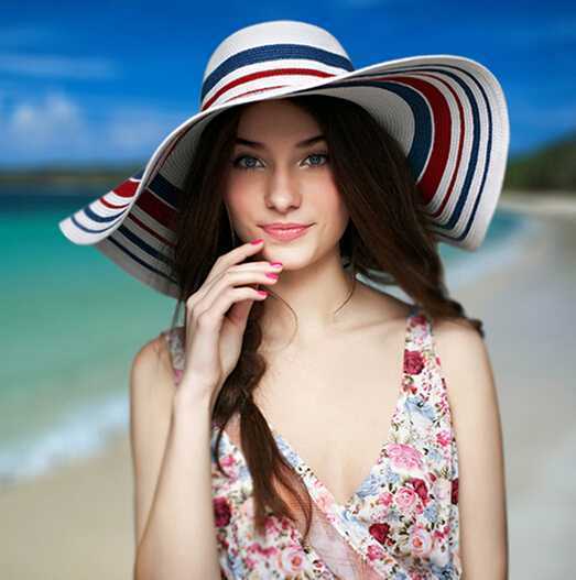 夏天必备的女士大沿沙滩帽子