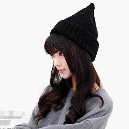 甜美可爱的韩国女士针织帽毛线帽子