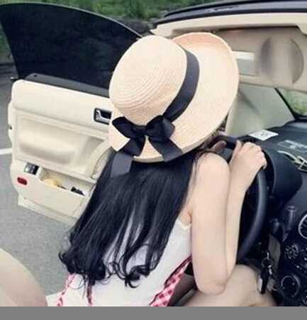个性韩版百搭草编小礼帽