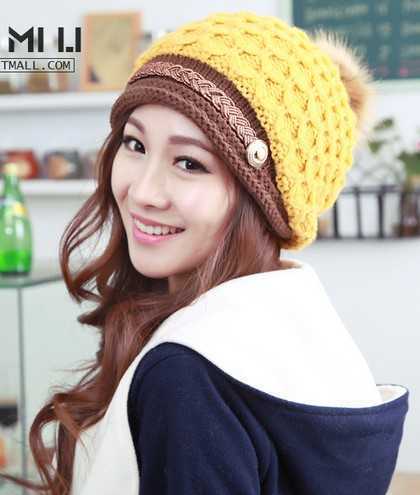 韩版可爱时尚针织帽子