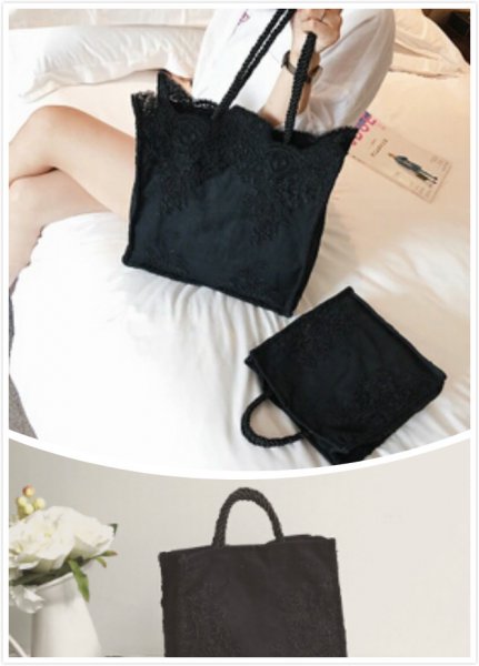 黑色手提包服装搭配