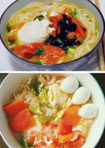小白菜番茄挂面汤 家常营养美味面食
