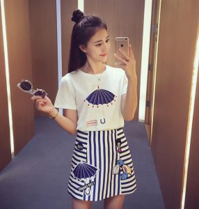 不会搭衣服？这些夏季女生短裙套装拿走