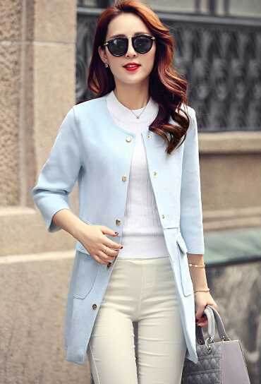 时尚的韩版女装秋装风衣