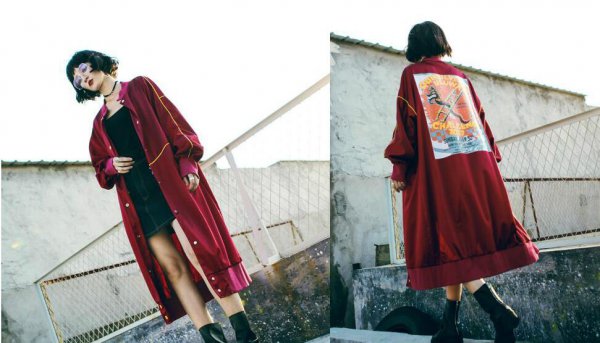 女式运动风衣外套