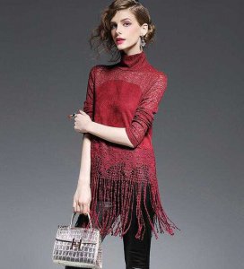时髦百搭冬季女士高领打底衫 冬季女士高领打底衫时尚百搭的首选