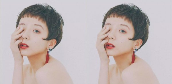 韩式甜美露耳短发
