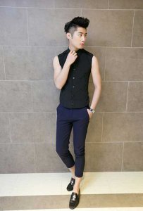 时尚韩版个性潮流男衬衣 潮流韩式男士衬衫风