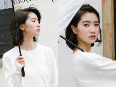 利落精致的撇耳发图片欣赏 欣赏别致时尚的耳挂发型设计