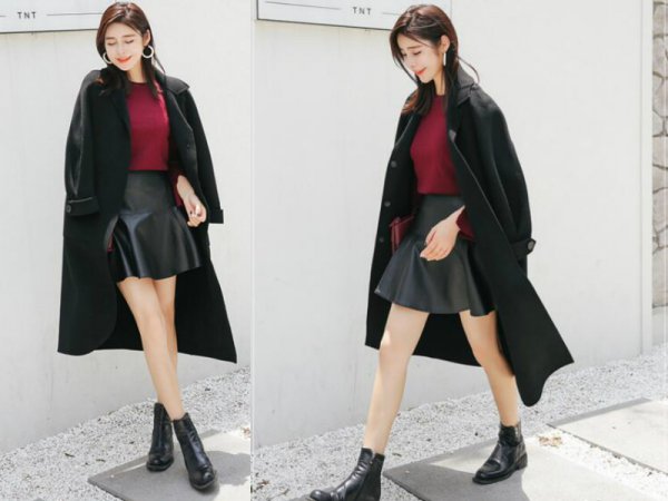 女生必学黑色裙子搭配