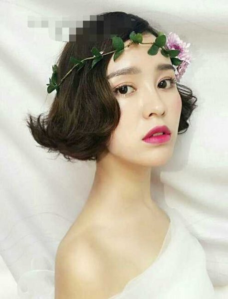 5款短发新娘发型推荐