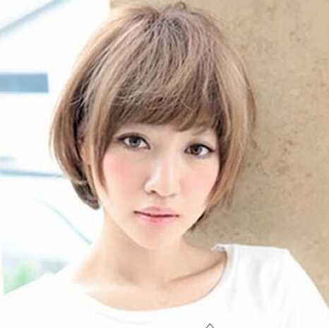 女生个性锅盖头短发发型