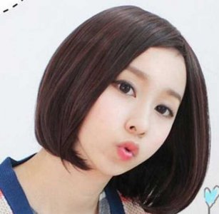 中分女生短发最可爱瘦脸 短发中分瘦脸最迷人！