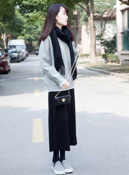 美女示范冬季显高穿衣搭配