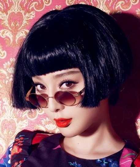 精灵可爱女生锅盖头短发发型