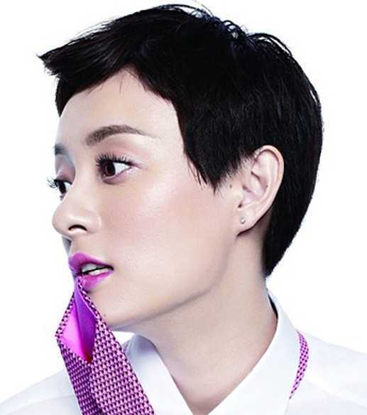 五款露耳帅气女生超短发示范