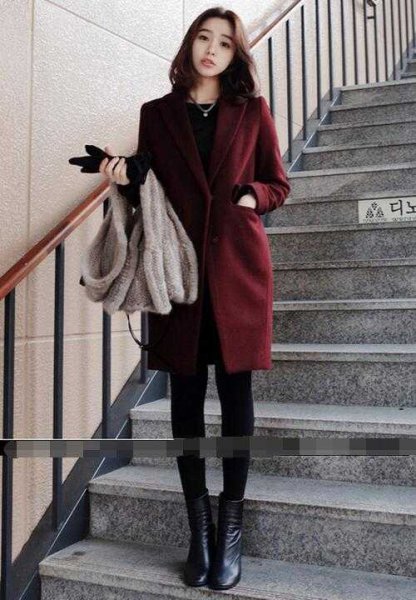 冬季胖女生显瘦搭配
