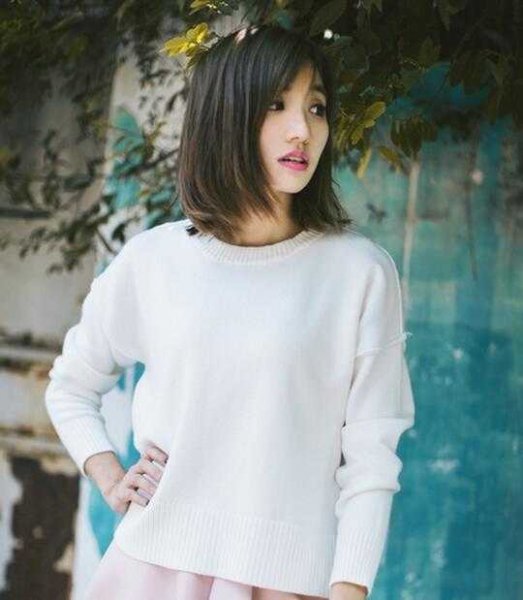 气质又修颜的女生齐肩发型