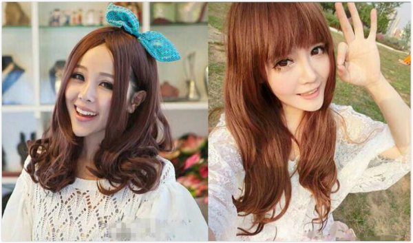 最新流行韩国中长卷发发型图片