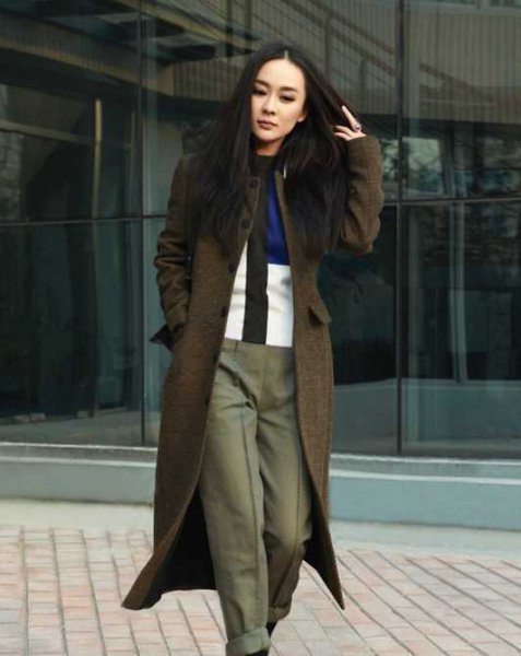 五位女明星演绎气质街拍长发