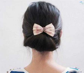 淑女甜美的简单韩式盘发图解 韩式淑女盘发简图