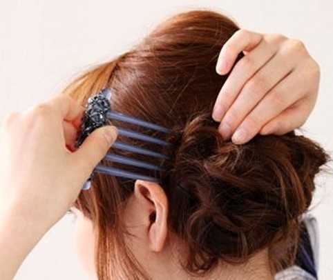 日系优雅盘发DIY甜美度秋季