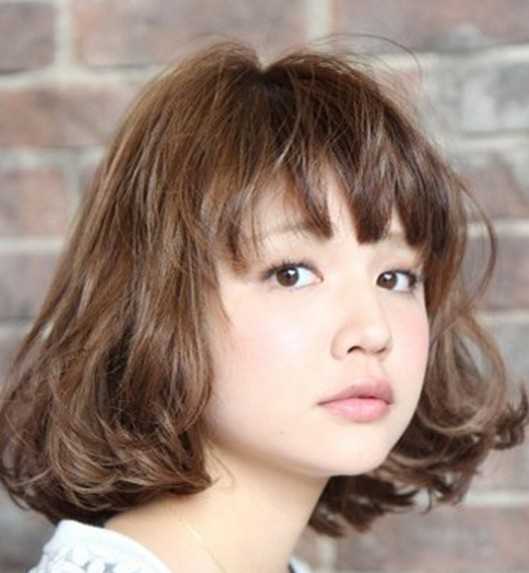 最显清新气质美的棕色系梨花头