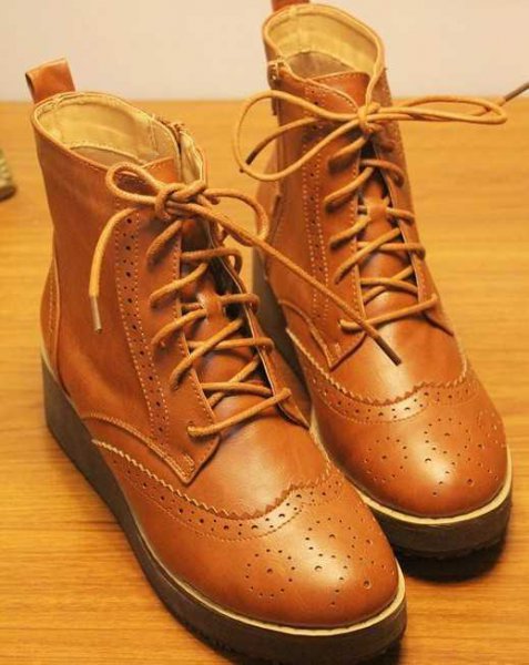 超大牌冬季棕色鞋子图片