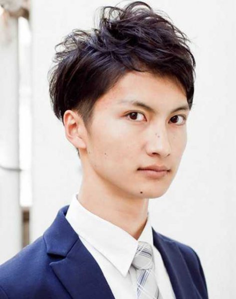 气潮男纹理烫新郎发型大全