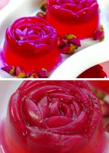 水晶玫瑰布丁过一个浪漫情人节 浪漫情人节的水晶玫瑰布丁